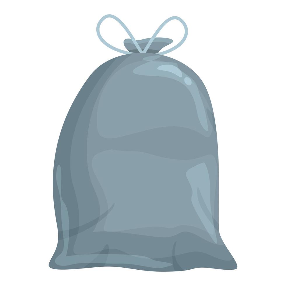 Kitchen trash bag icon cartoon vector. Waste bin vector