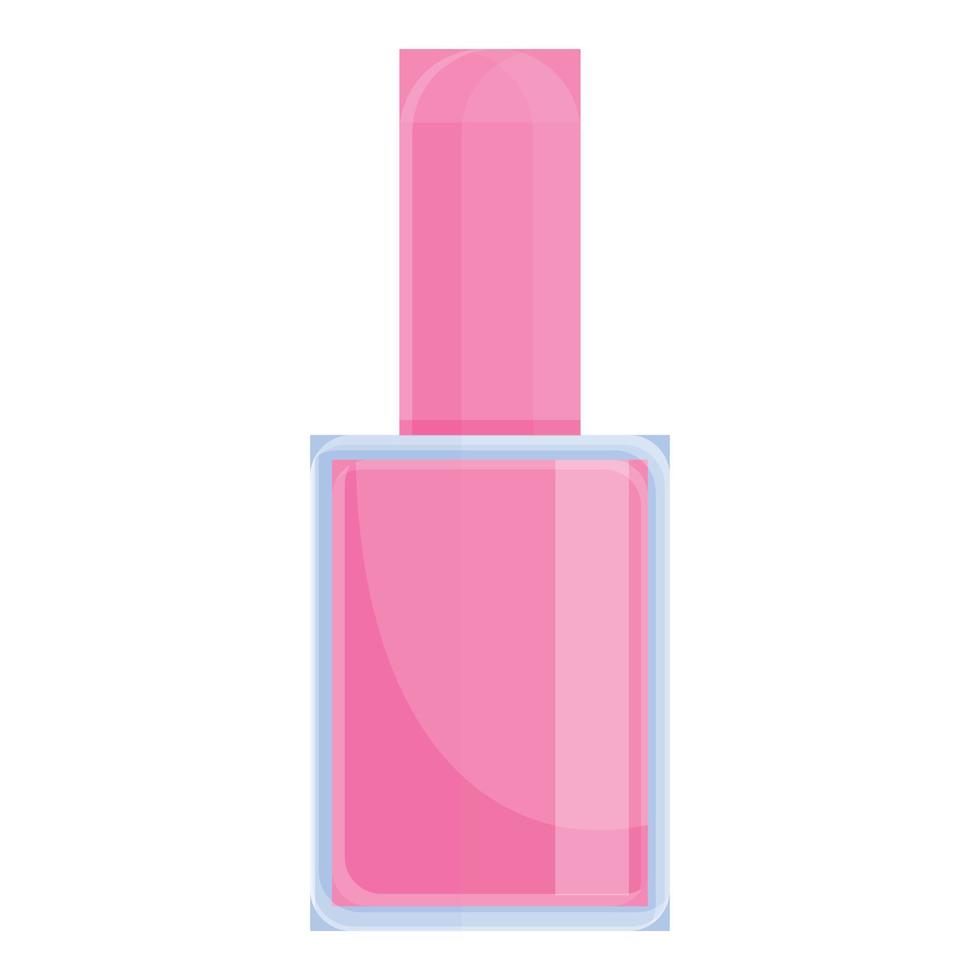 icono de esmalte de moda de uñas, estilo de dibujos animados vector