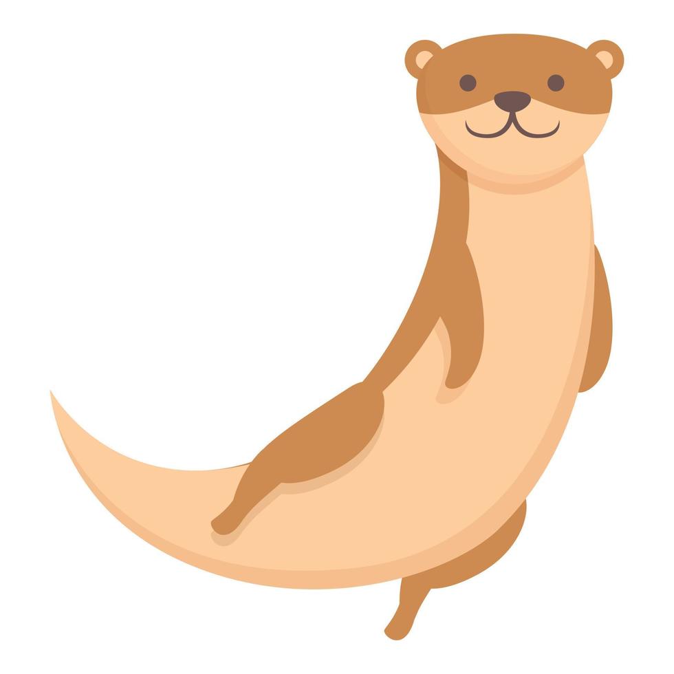 Weasel icon cartoon vector. Cute animal vector