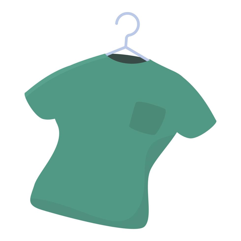 icono de donación de camisa polo, estilo de dibujos animados vector