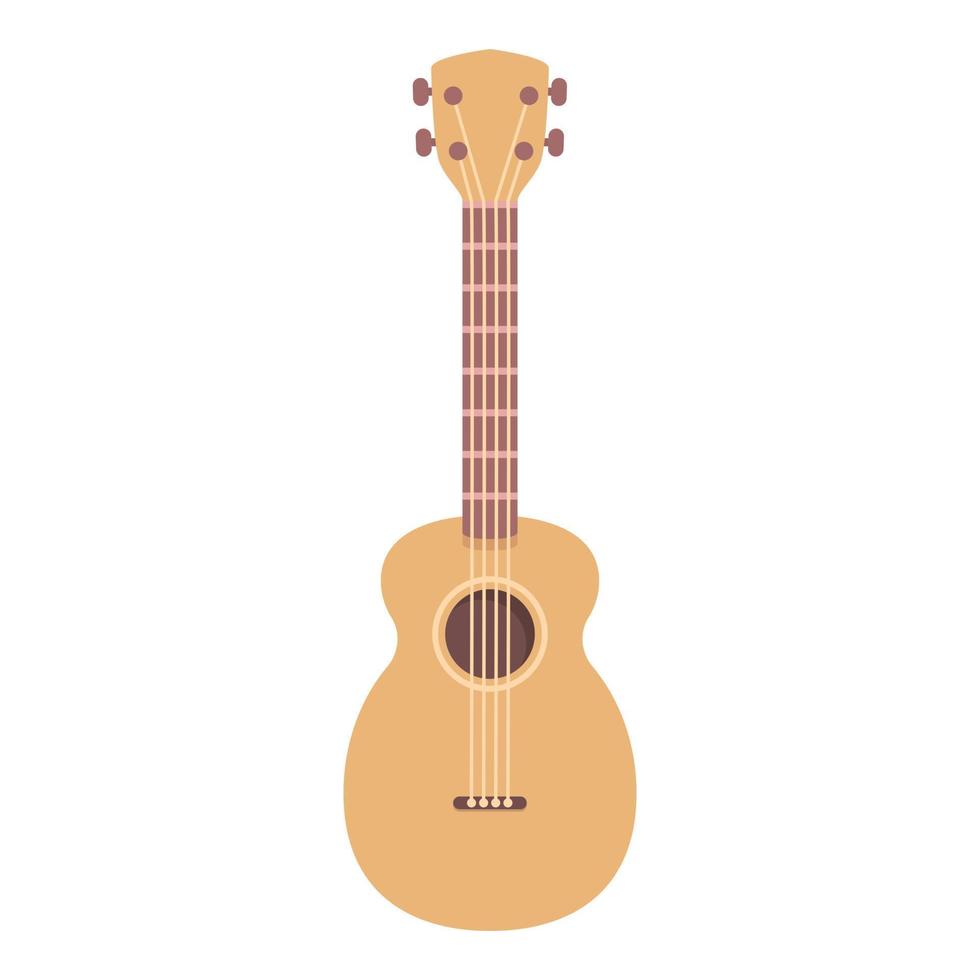 vector de dibujos animados de icono de ukelele mexicano. guitarra kawaii