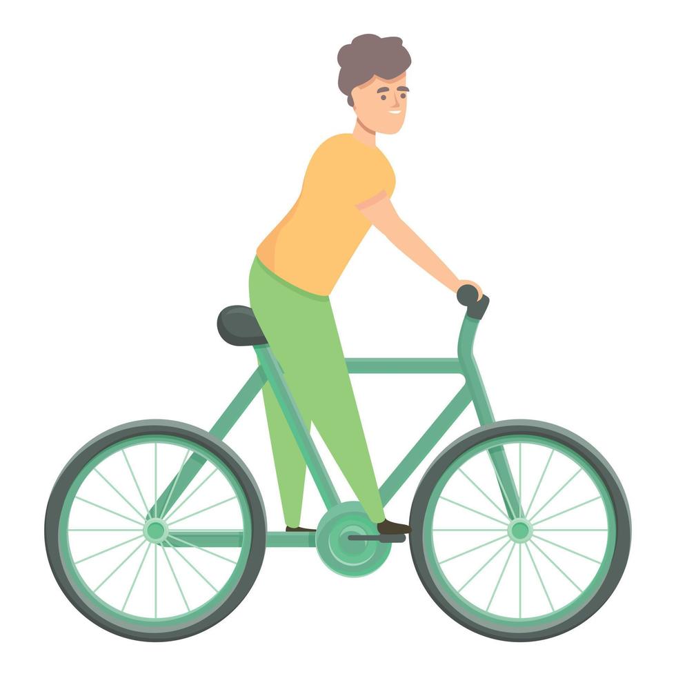 vector de dibujos animados de icono de bicicleta para niños. niño deporte