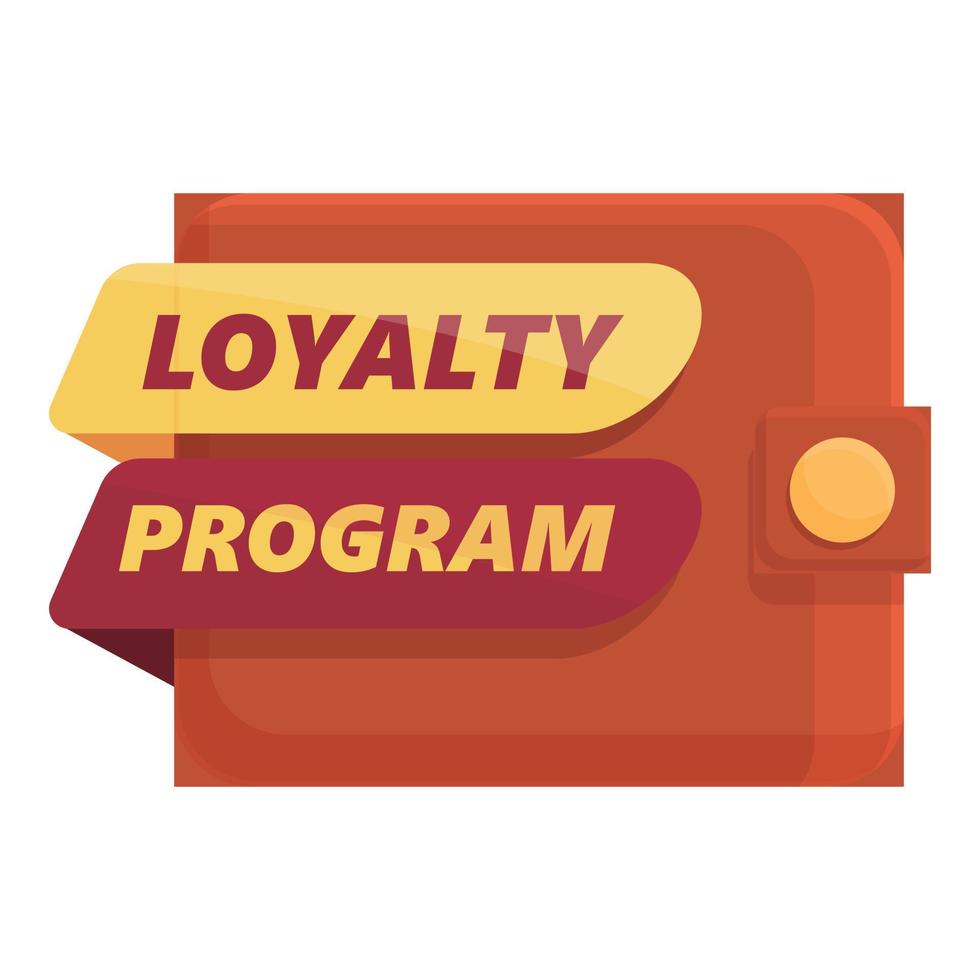 Wallet loyalty program icon cartoon vector. Card gift vector