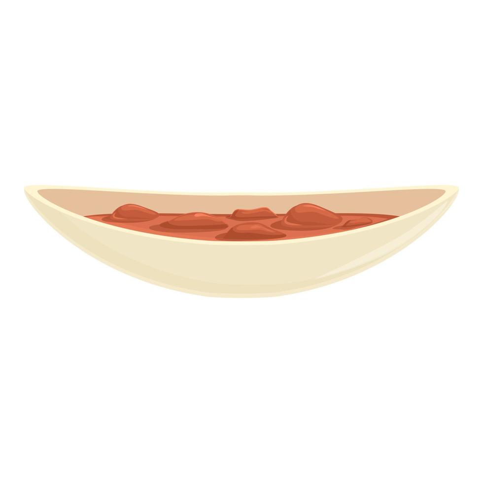 Meat sauce icon cartoon vector. Food dinner vector