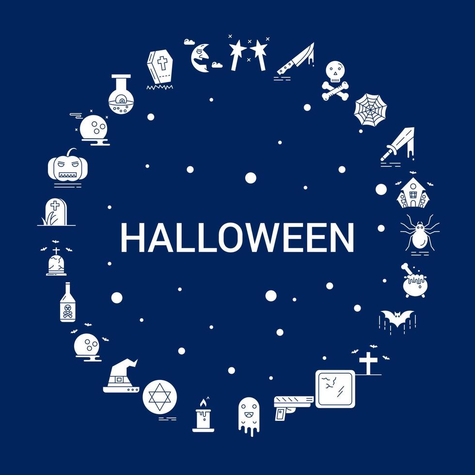 Creative Halloween icon Background vector