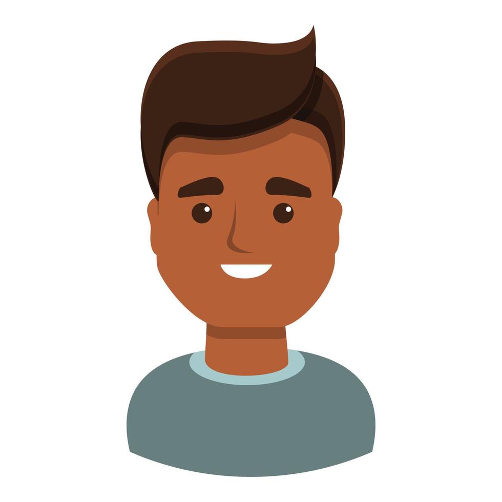 Mexican man icon, cartoon style vector