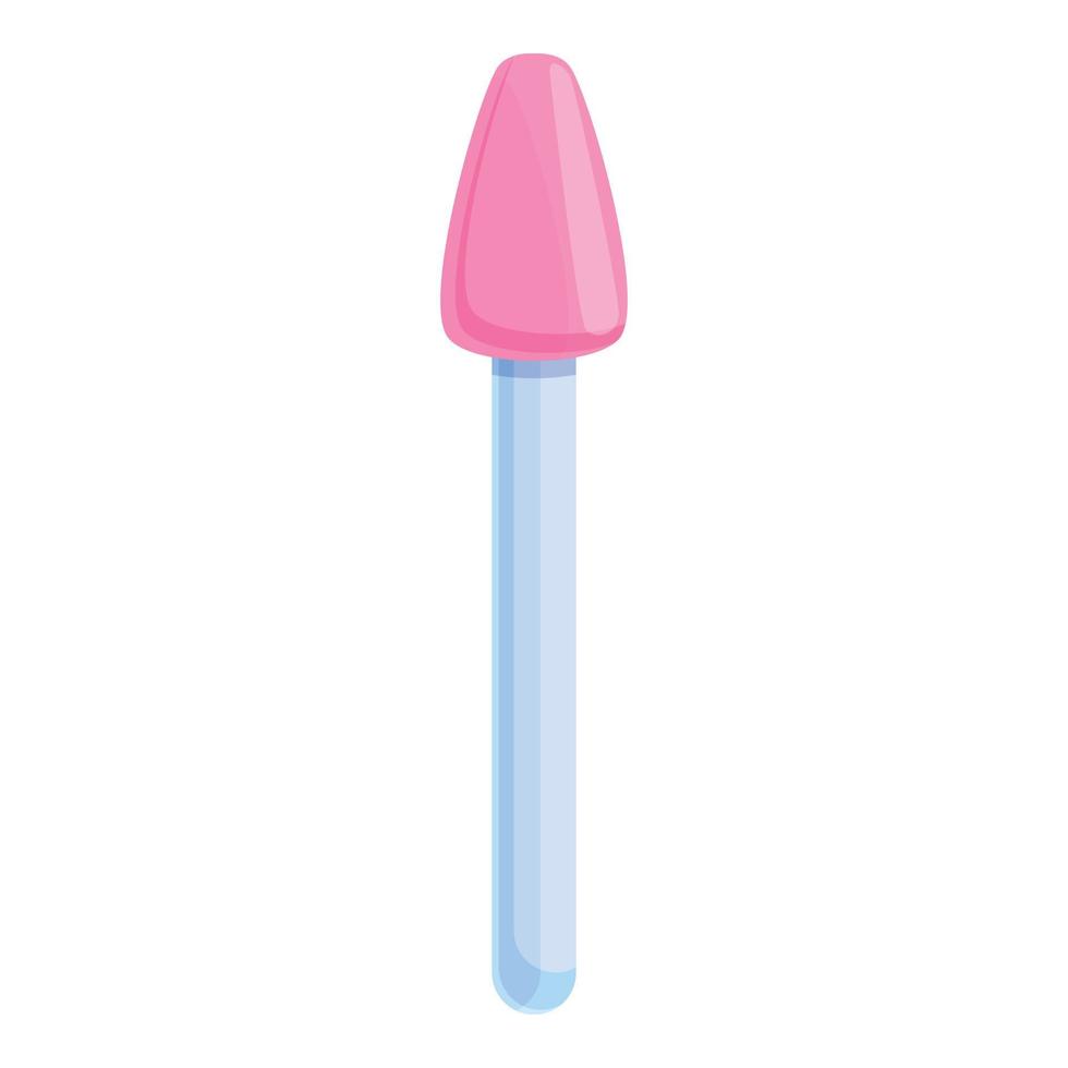 Manicure pipette icon, cartoon style vector