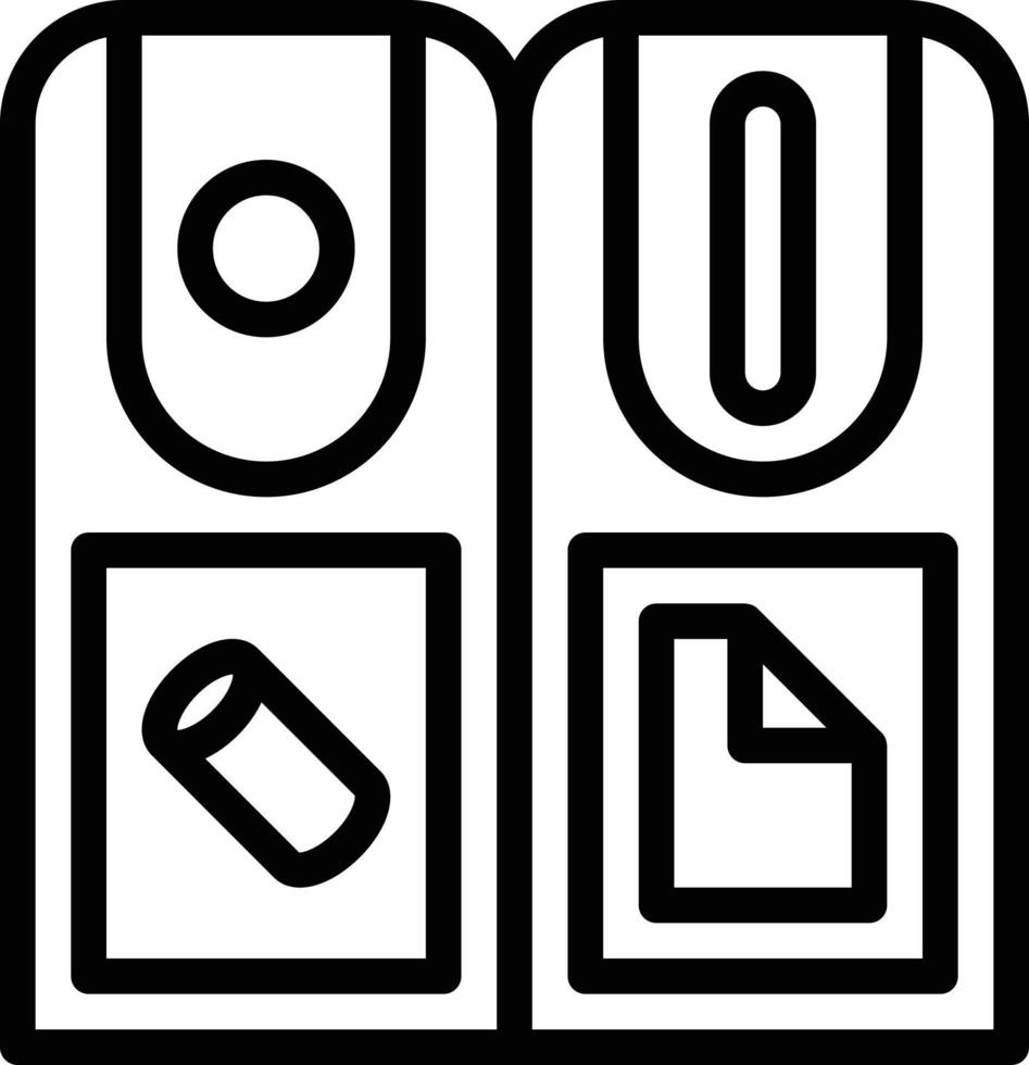 bin recycle trash can paper - outline icon vector