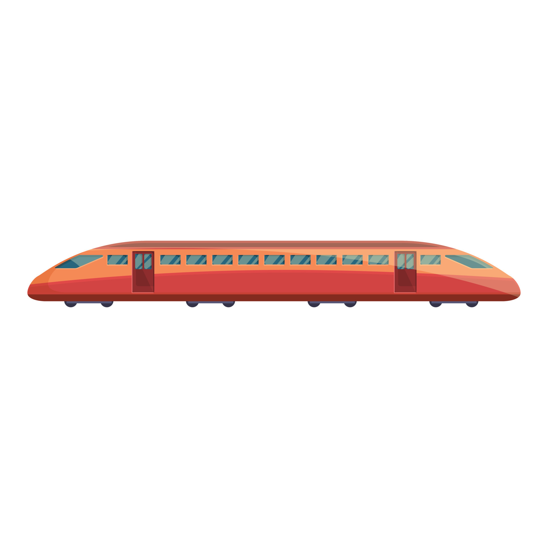 High speed train icon, cartoon style 14352640 Vector Art at Vecteezy