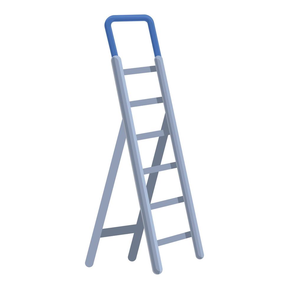 Stairs ladder icon, cartoon style vector