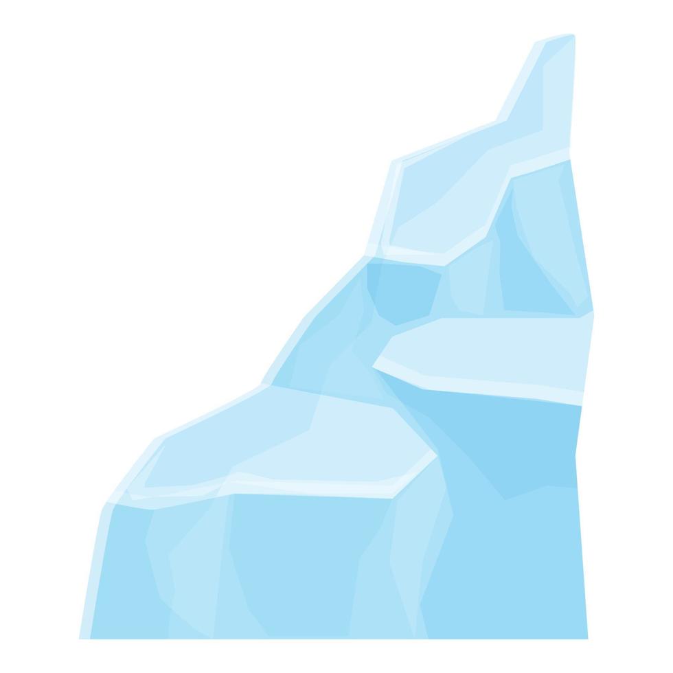 vector de dibujos animados de icono de glaciar. iceberg