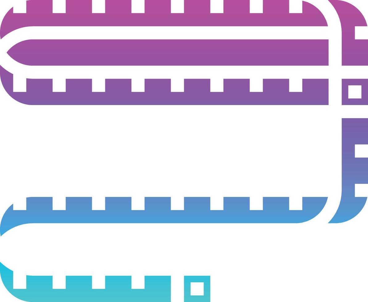 tape measure diet nutrition - solid gradient icon vector