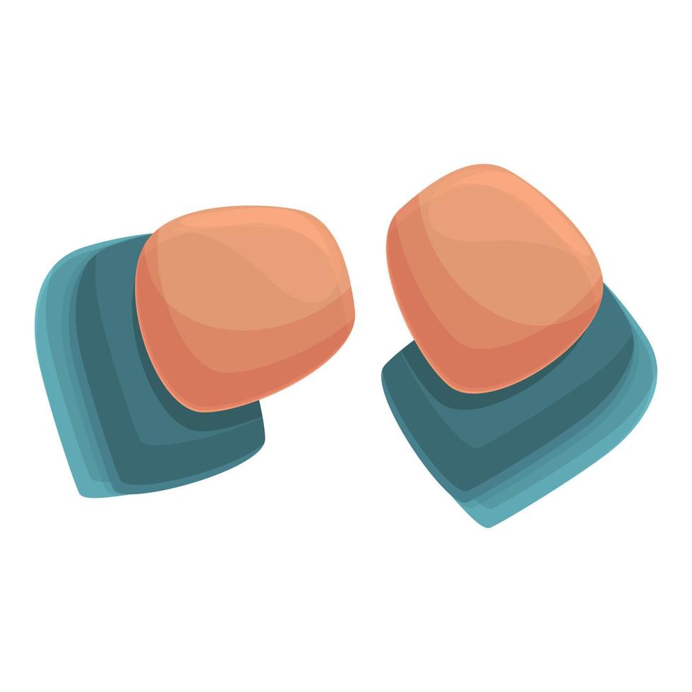 Modern earplugs icon cartoon vector. Medical protection vector