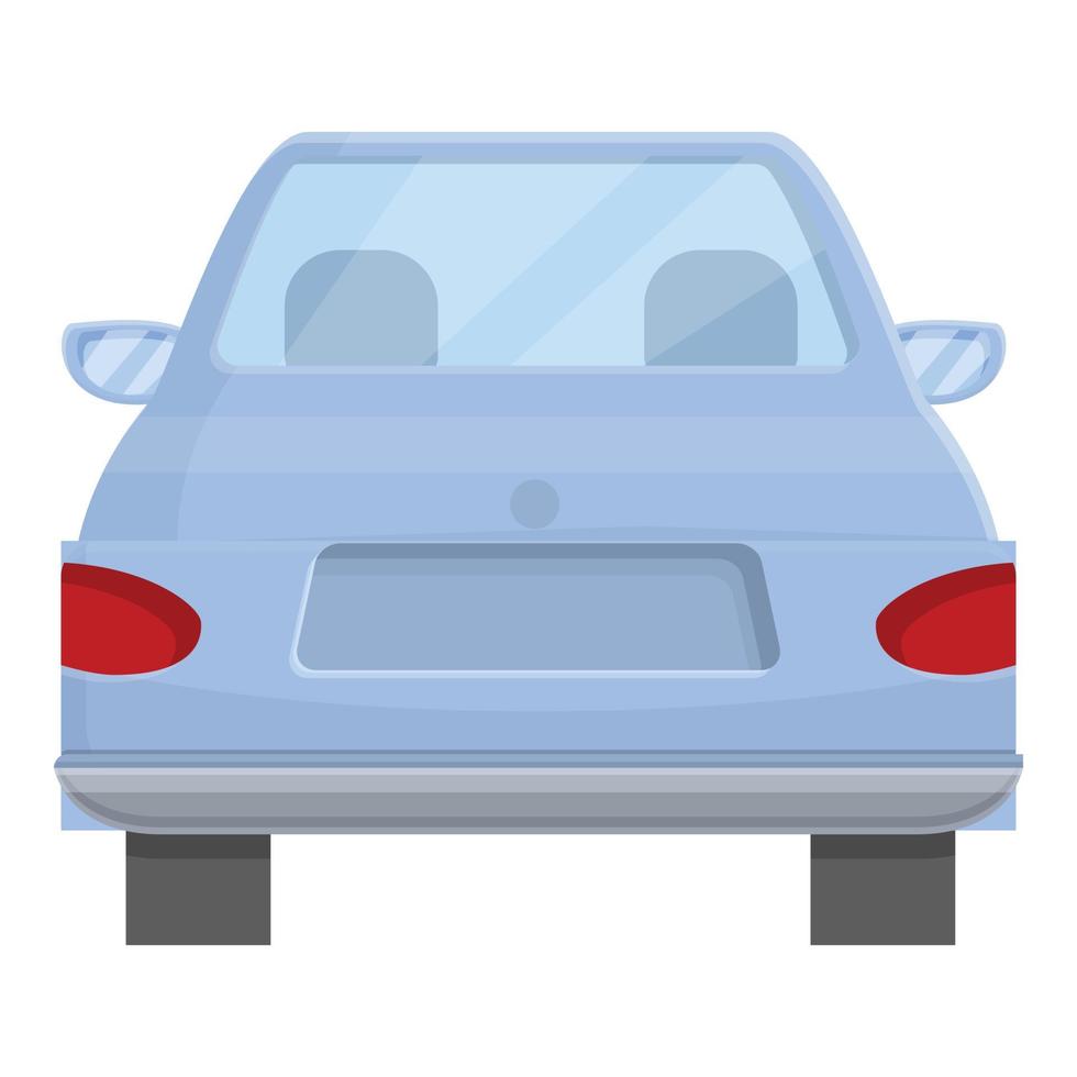 Family trunk car icon, cartoon style vector