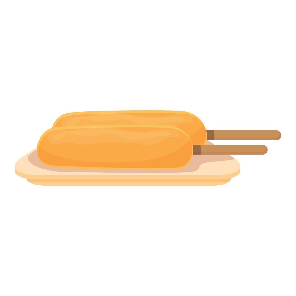 Orange popsicle icon cartoon vector. Australian food vector