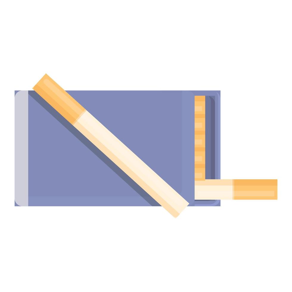 vector de dibujos animados de icono de paquete de cigarrillos. paquete de tabaco