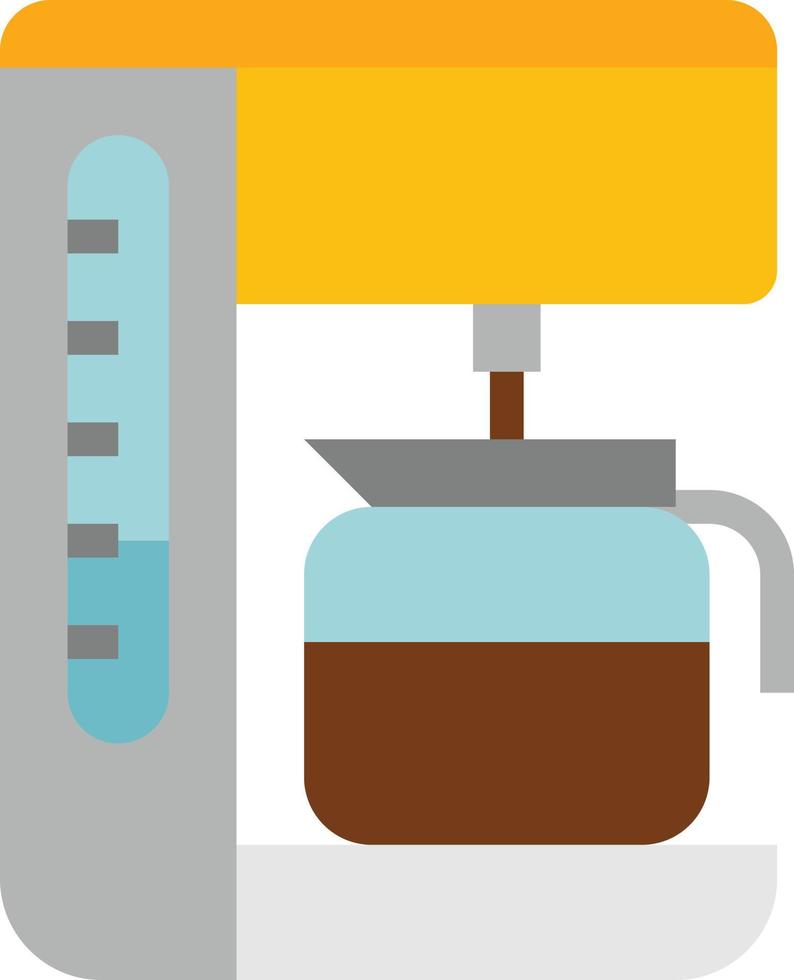máquina de café bebida bebida cocina - icono plano vector