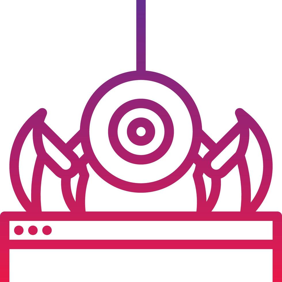 crawl spider robot website seo - gradient icon vector