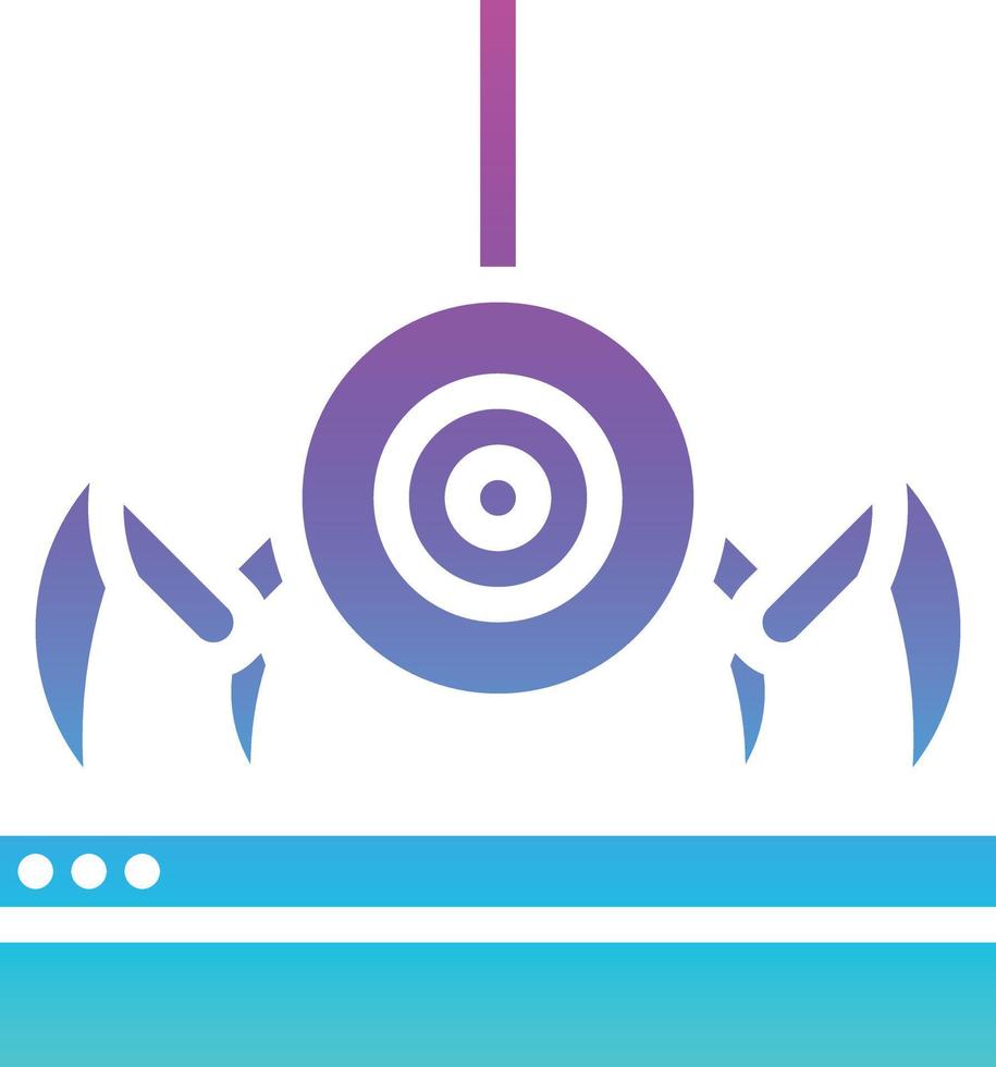 crawl spider robot website seo - solid gradient icon vector