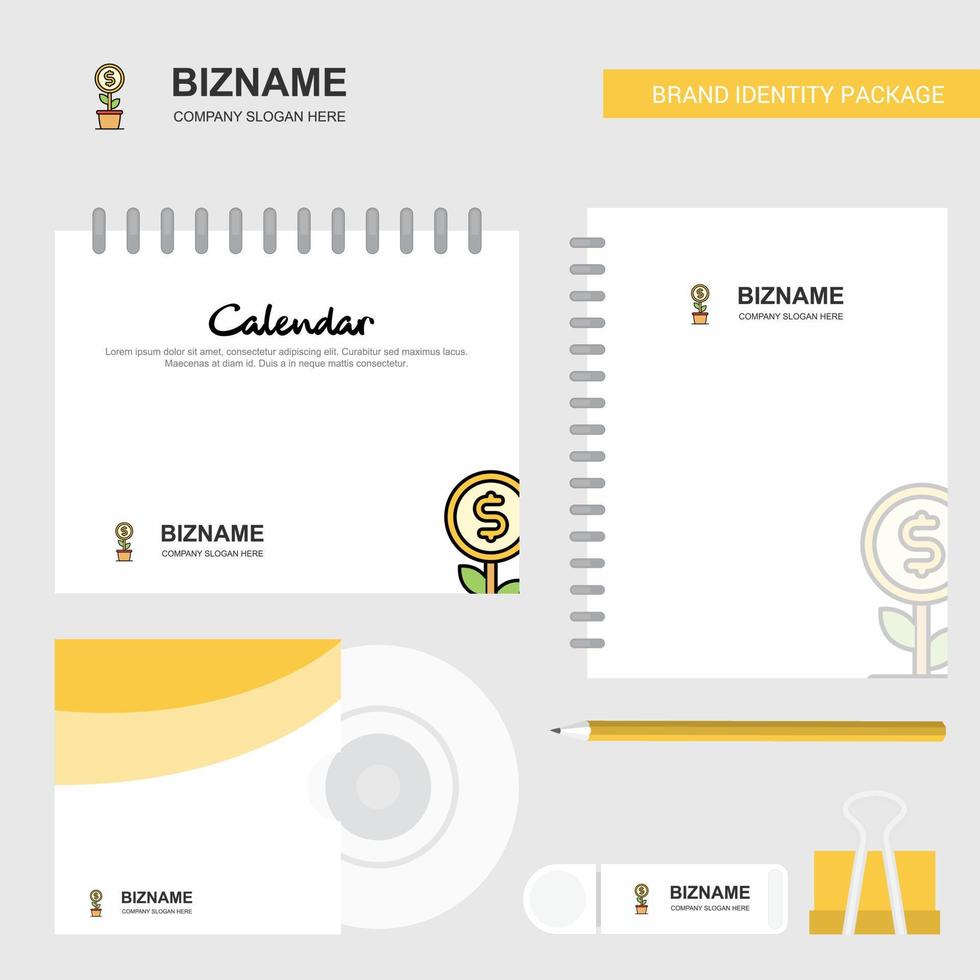 Power plant Logo Calendar Template CD Cover Diary and USB Brand Stationary Package Design Vector Template