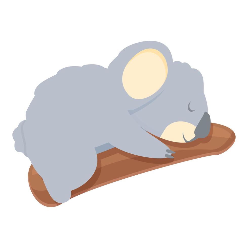 icono de koala dormido vector de dibujos animados. oso animales