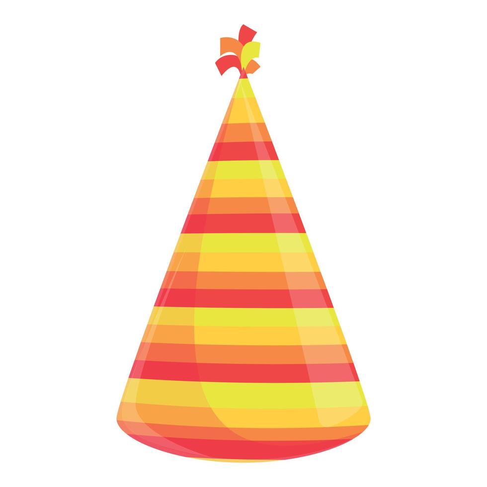 Party hat festive icon, cartoon style vector