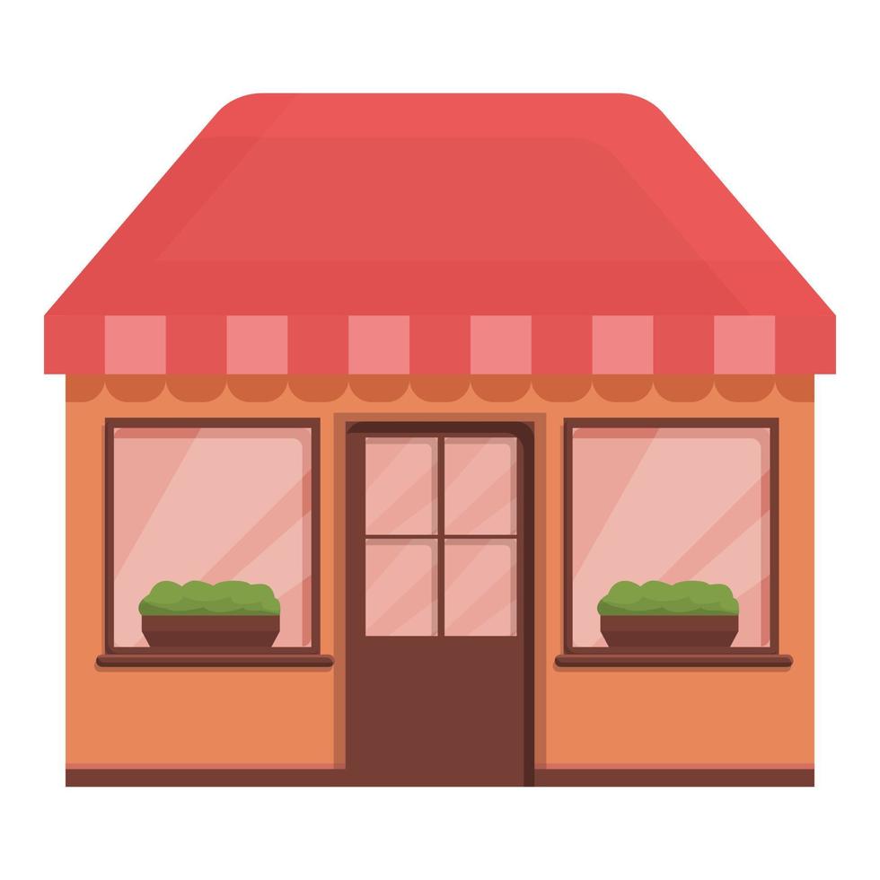 Drink street cafe icon cartoon vector. Coffee shop vector
