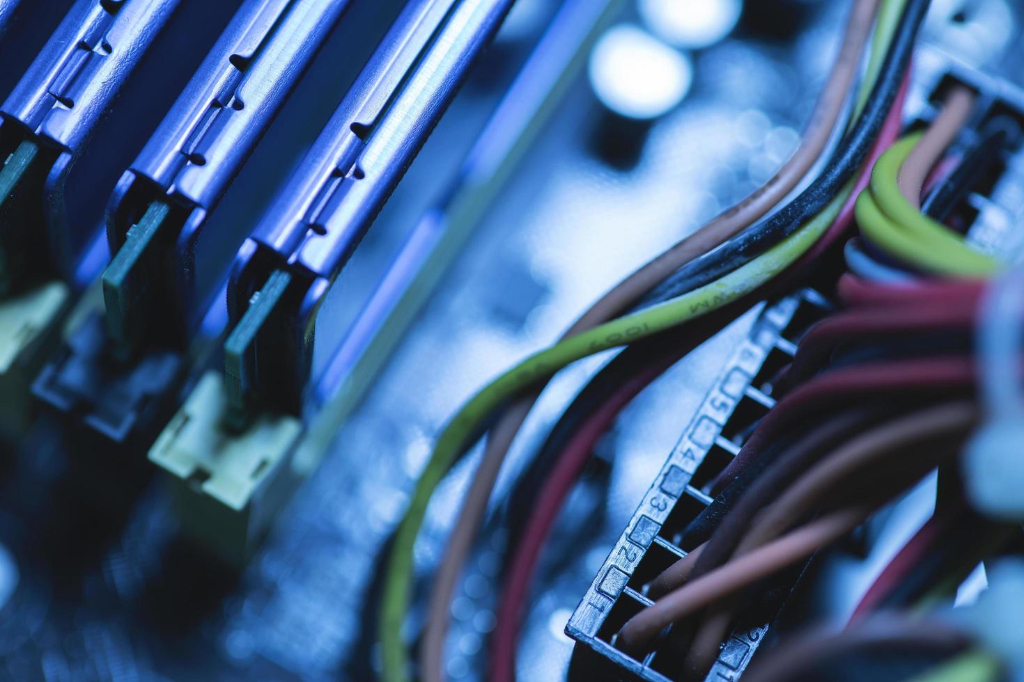 RAM memory sticks inside the personal computer 14354031 Stock Photo at