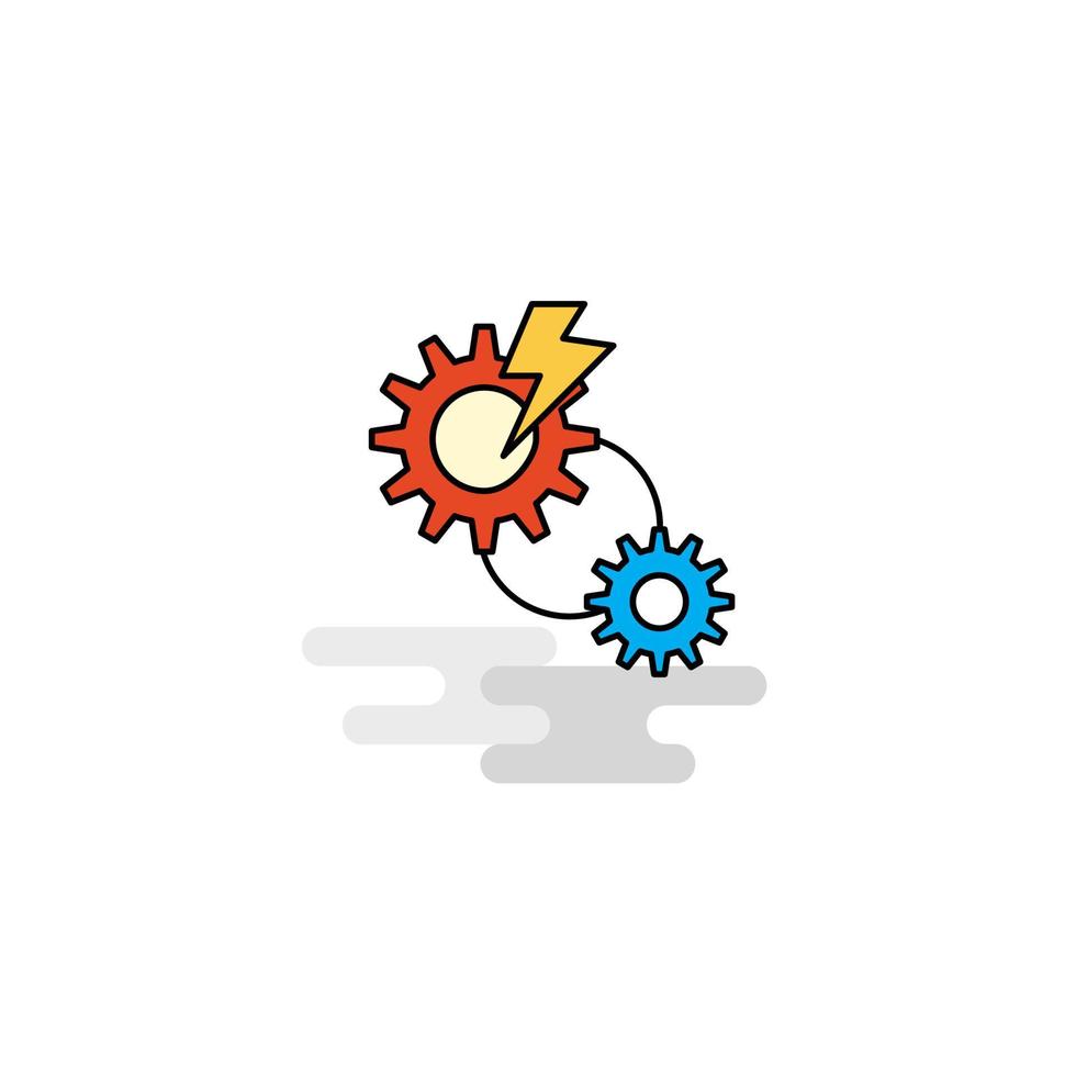Flat Gear Icon Vector