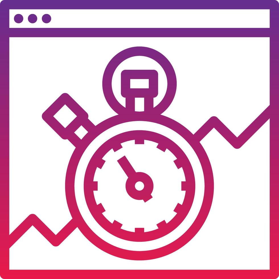 speed page load optimization seo - gradient icon vector