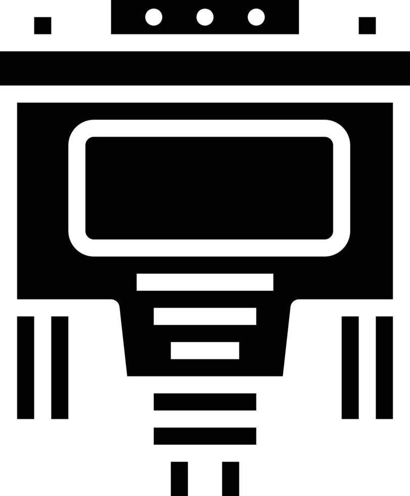 dvi cable connector computer accessory - solid icon vector