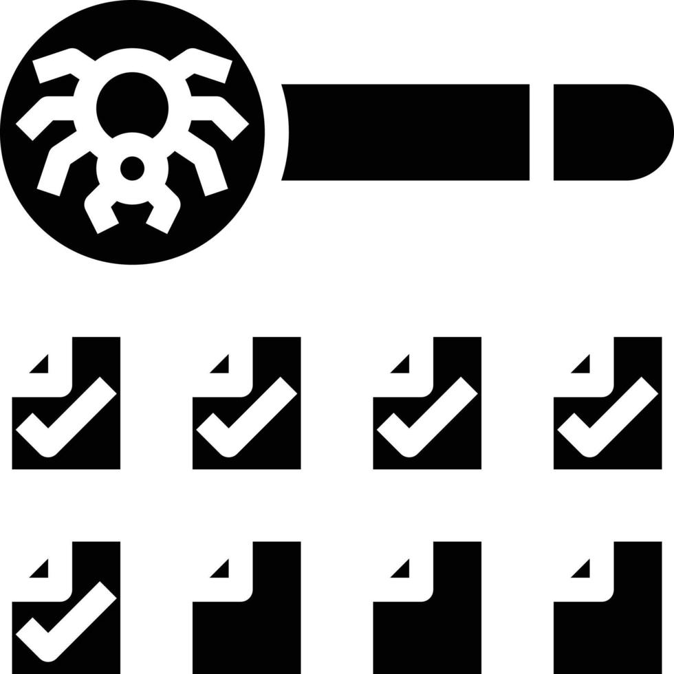 crawl ability page accessibility seo - solid icon vector