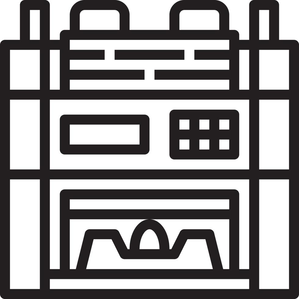 bill counter cash machine money banking - outline icon vector