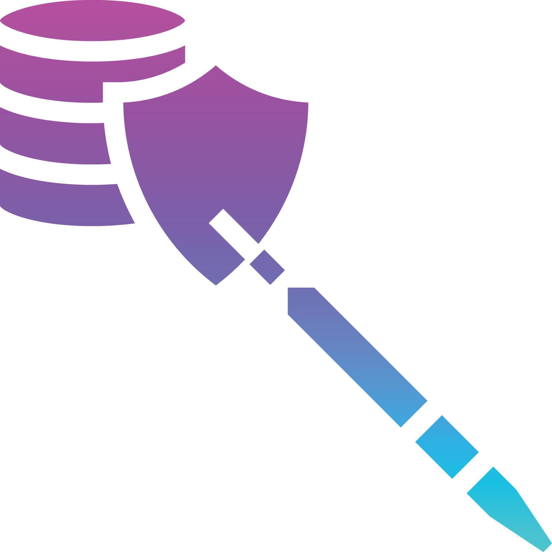 injection sql protection software development - gradient solid icon ...