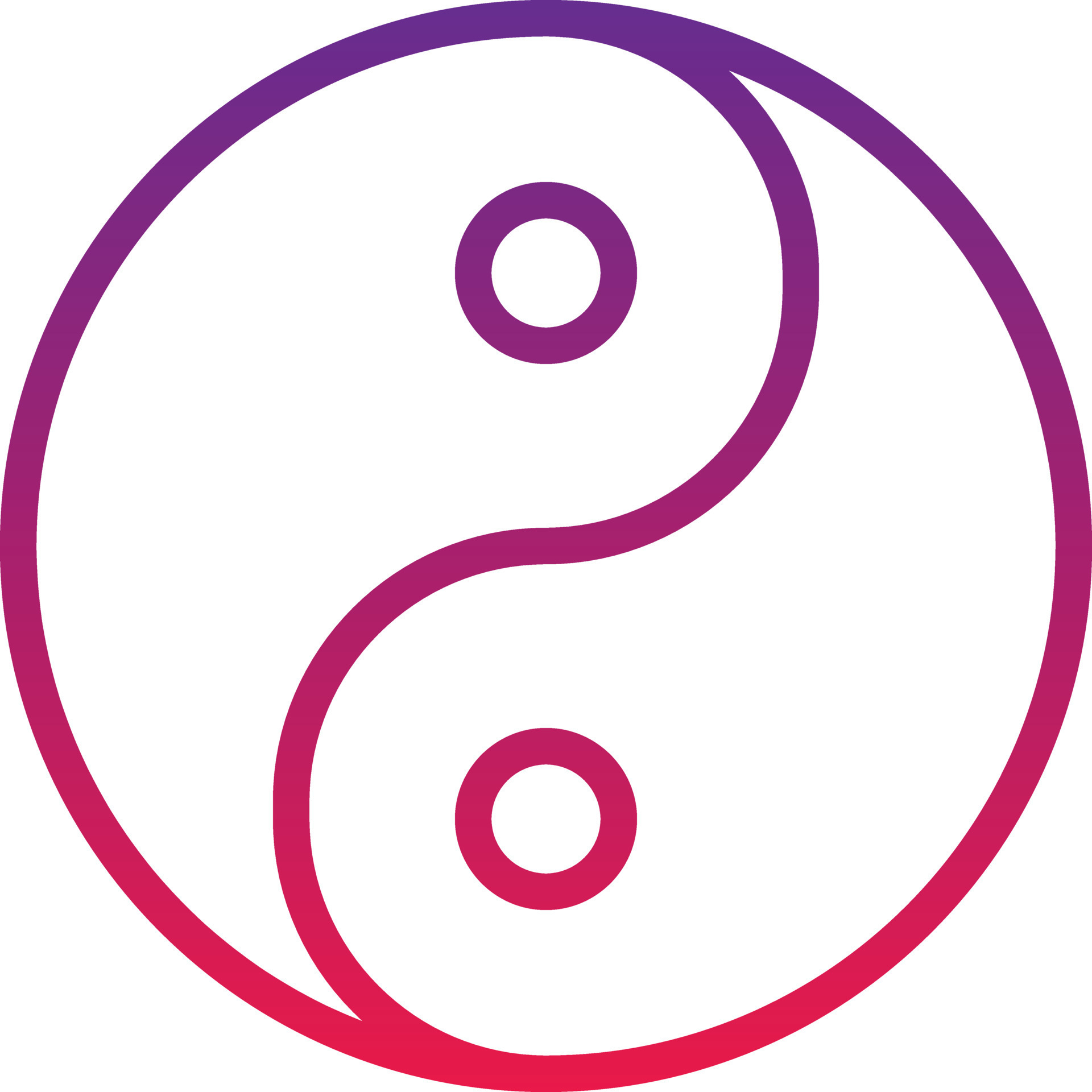 yin yang tao zen china religious gradient icon 14355316 Vector Art at