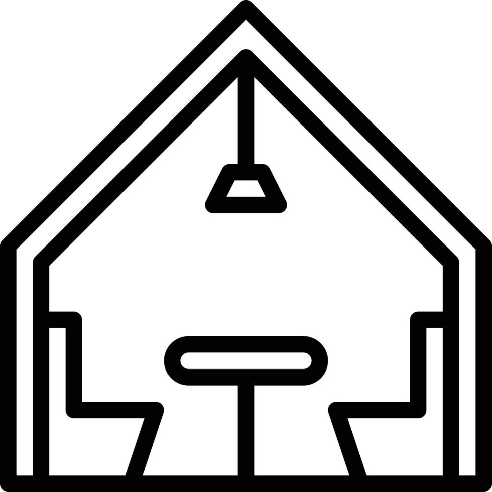 table coffee cafe restaurant - outline icon vector