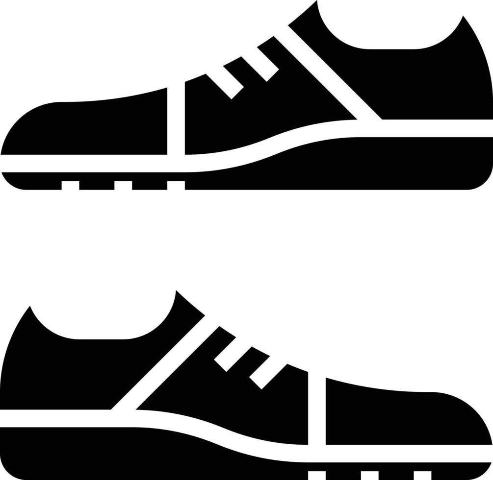 Zapato para correr zapatillas moda dieta - icono sólido vector