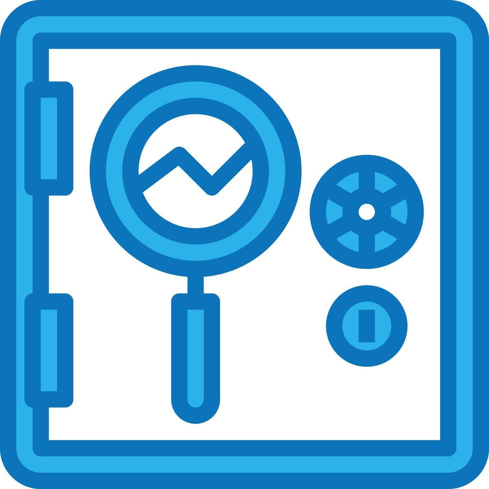 value safe box safety keyword seo - blue icon vector