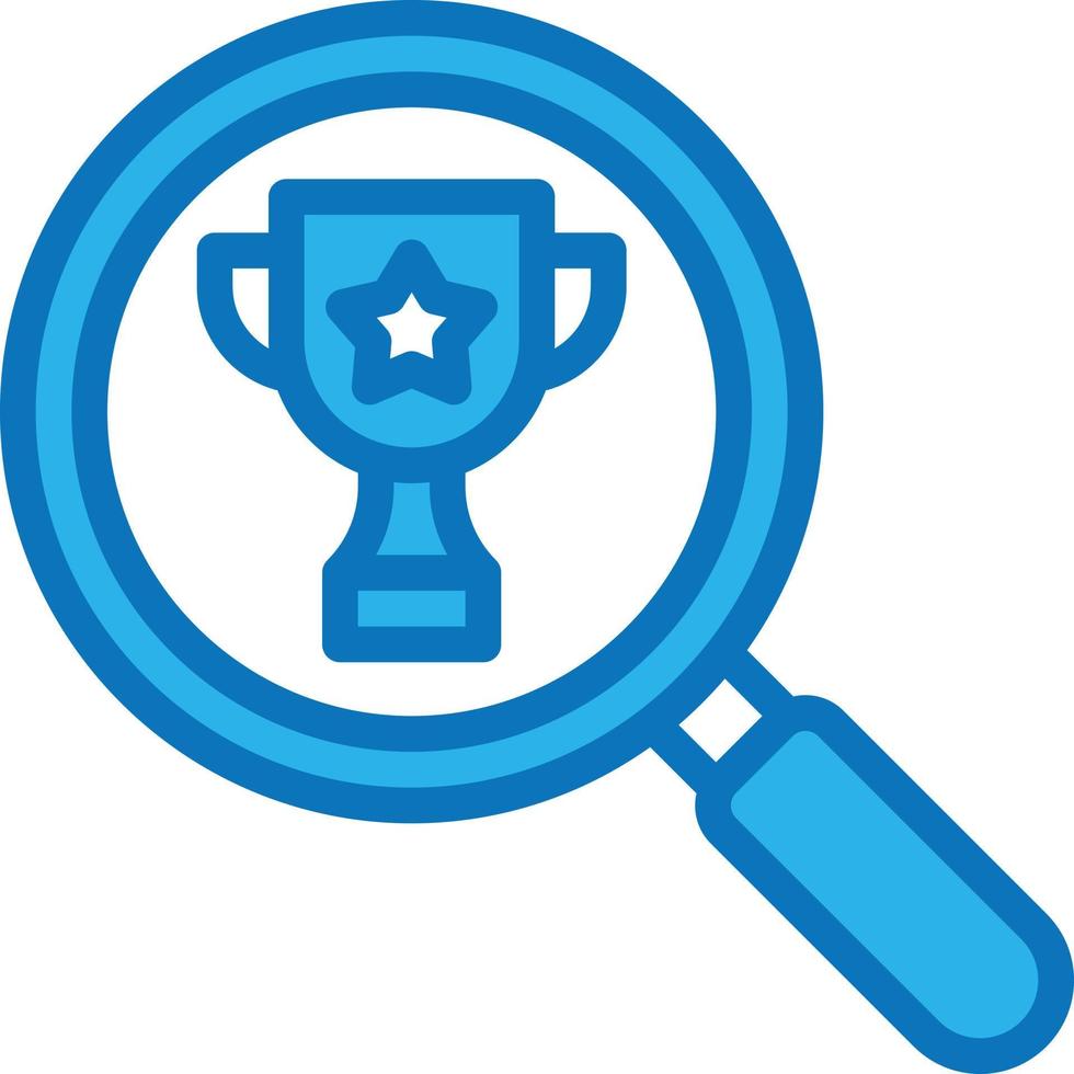 seo ranking competir palabra clave de optimización - icono azul vector