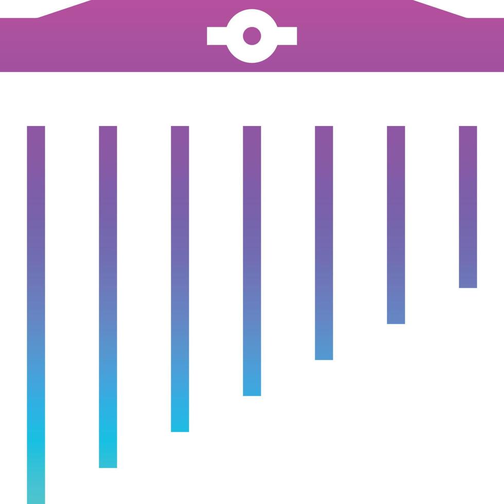 tubular bells music musical instrument - solid gradient icon vector