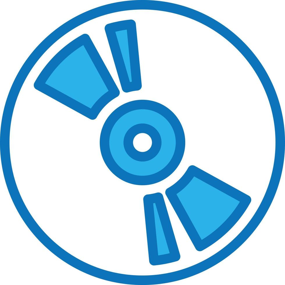 cd rom dvd computer accessory - blue icon vector