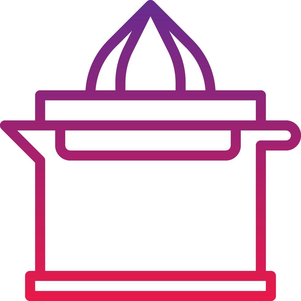 juicer juice orange lemon kitchen - gradient icon vector