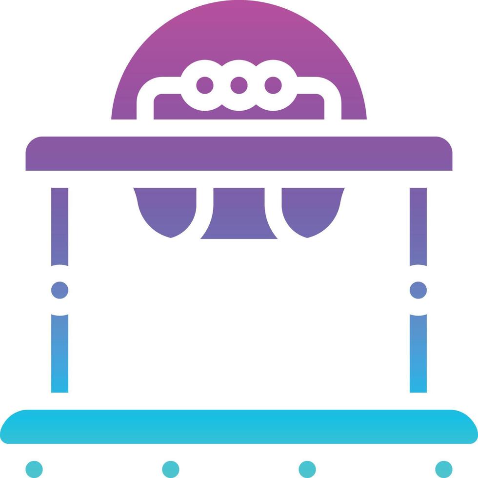 walker childhood training baby accessories - solid gradient icon vector