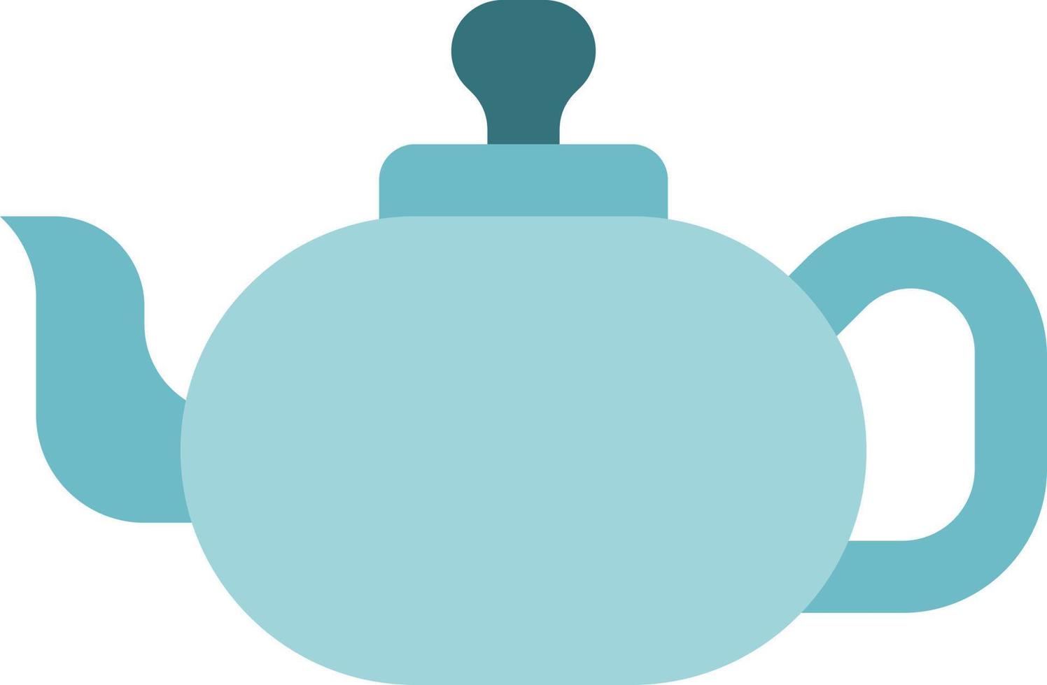 tea pot hot herbal kitchen - flat icon vector
