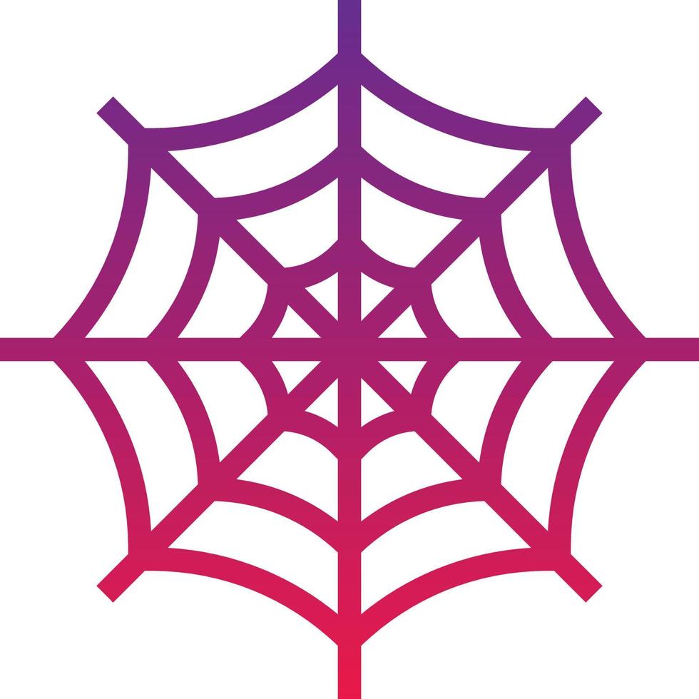 web spider animal forest halloween - gradient icon vector