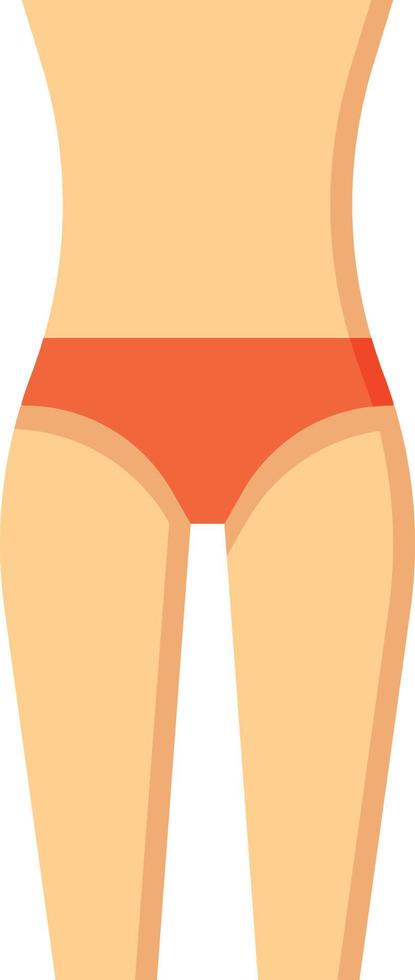 piel delgada bikini dieta nutrición - icono plano vector