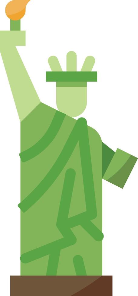 stutue of liberty newyork usa landmark liberty - flat icon vector