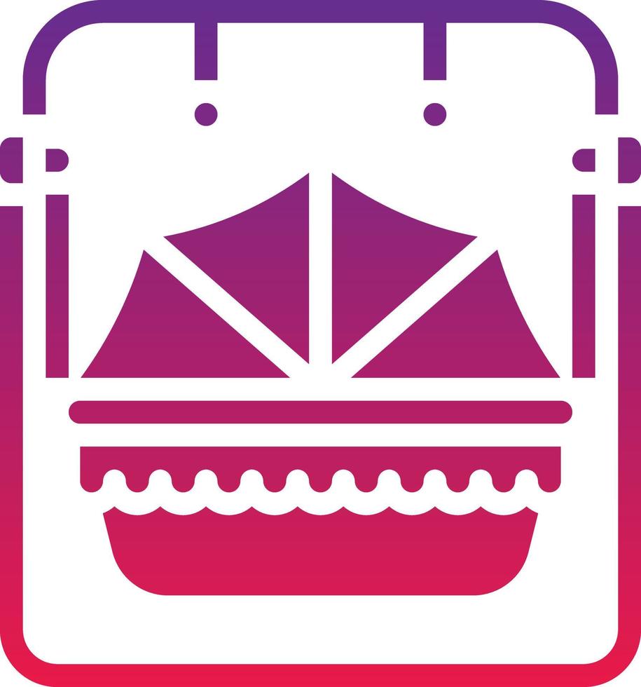bassinet sleep cradle baby accessories - solid gradient icon vector