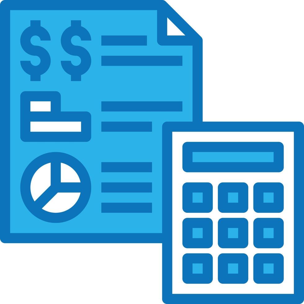 statement financial statistic analytic banking - blue icon vector