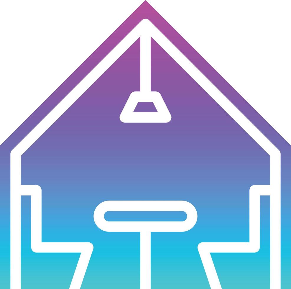 table coffee cafe restaurant - solid gradient icon vector